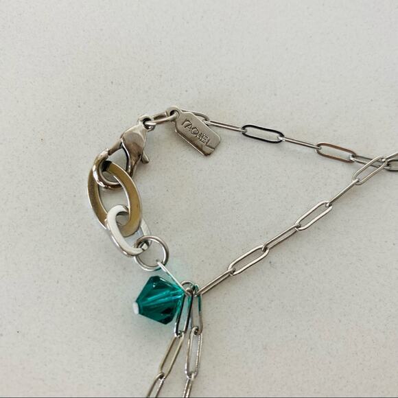 NORDSTROM VINTAGE Silver Double Length Layering Multi Beaded Necklace Jewelry - Picture 4 of 6